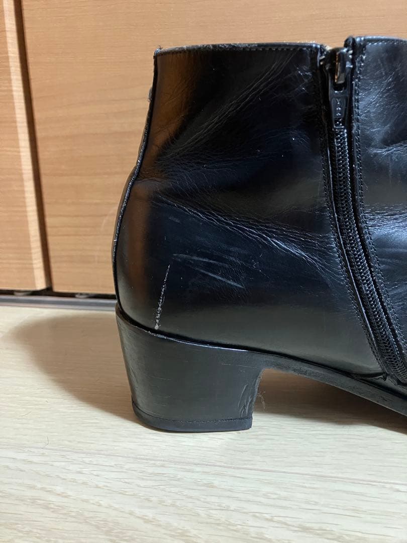 Simon Fournier ヒールブーツ サイドジップ メンズ スムース