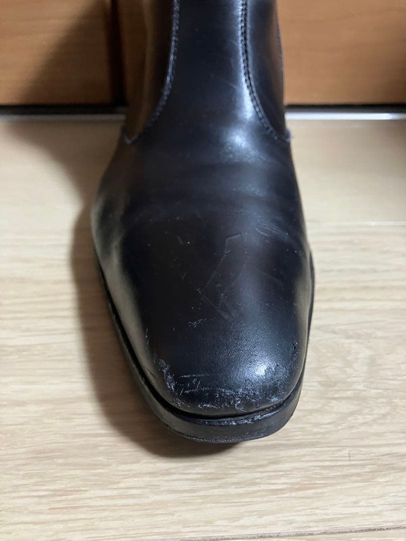 Simon Fournier ヒールブーツ サイドジップ メンズ スムース