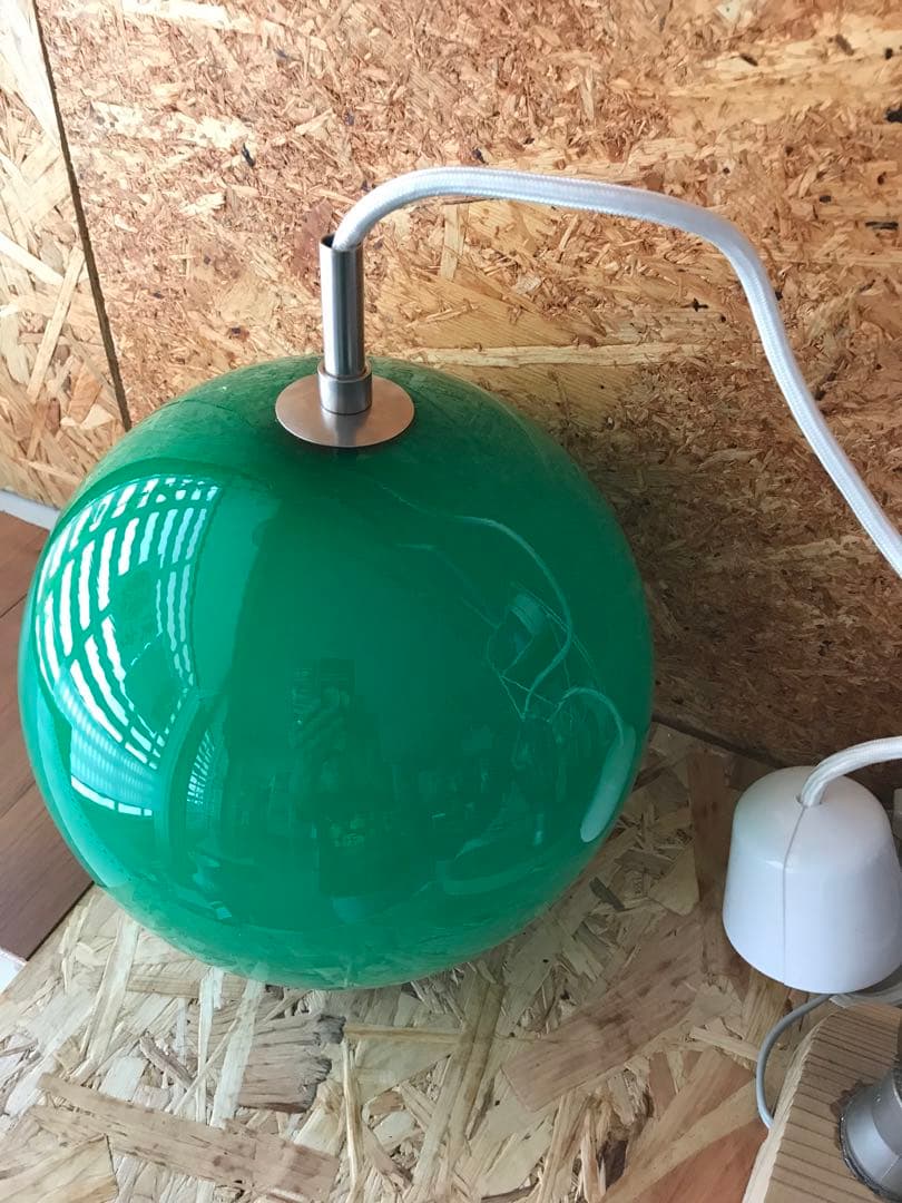 ビンテージ70’sレトロポップ スペースエイジ昭和ランプシェード硝子