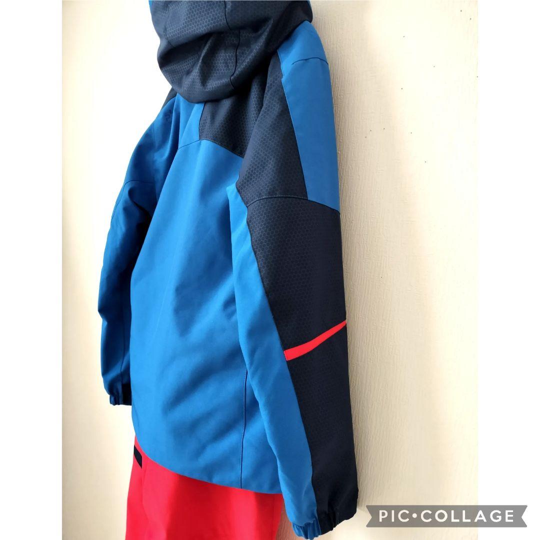 極美品 PHENIX フェニックス スキーウェア 上下 160 青×赤 ジュニア