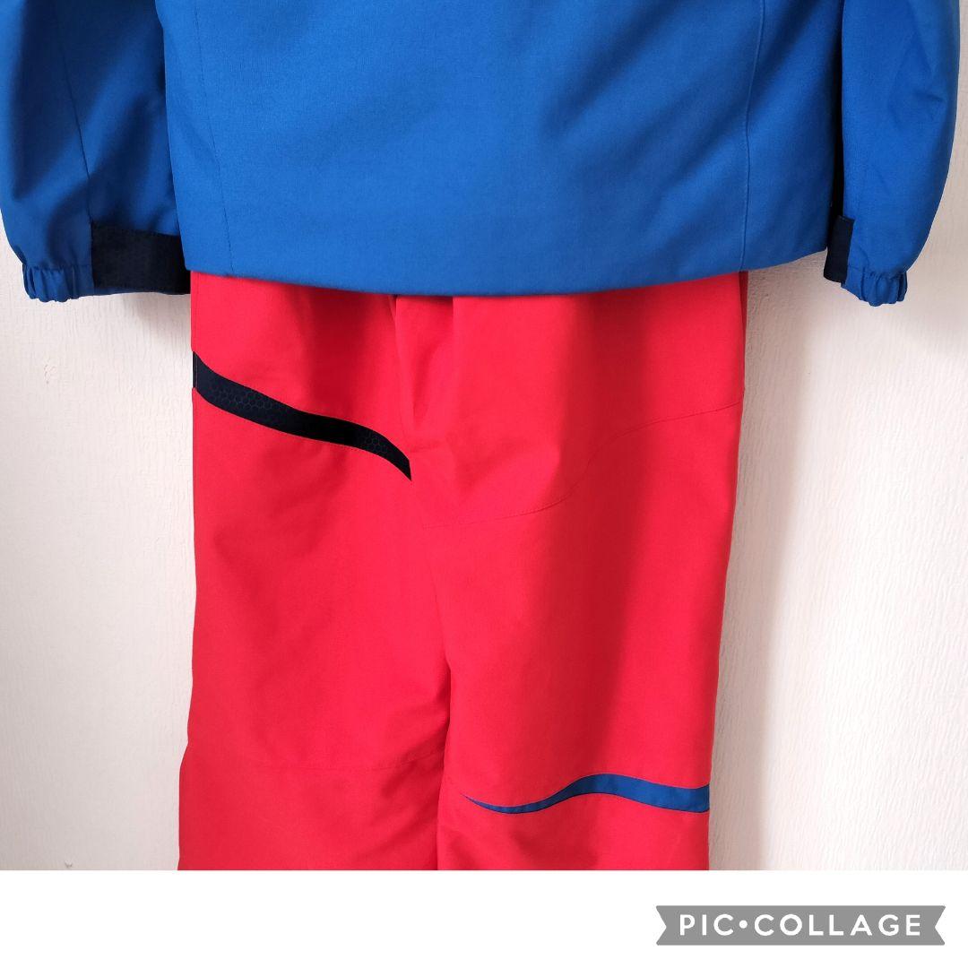 極美品 PHENIX フェニックス スキーウェア 上下 160 青×赤 ジュニア