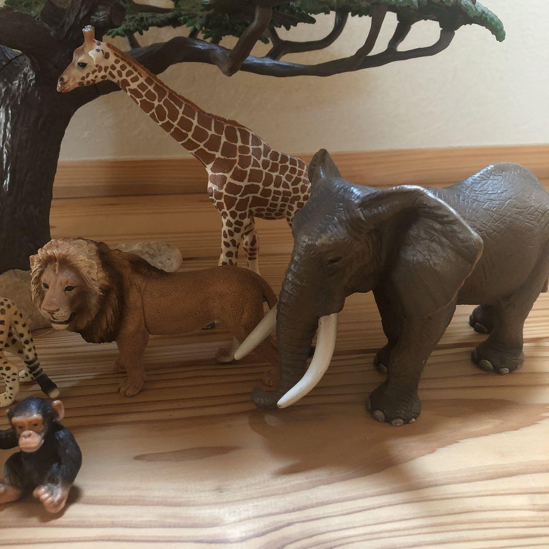 シュライヒ　動物セット　※画像の木とヌーは売れました※