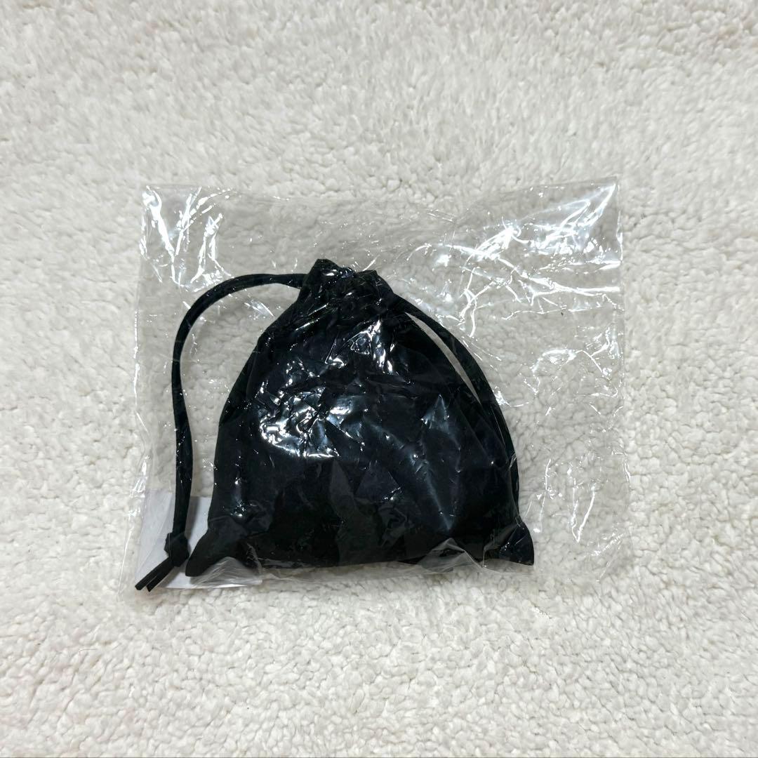 familiar 赤チェック ヘアクリップ 巾着付き