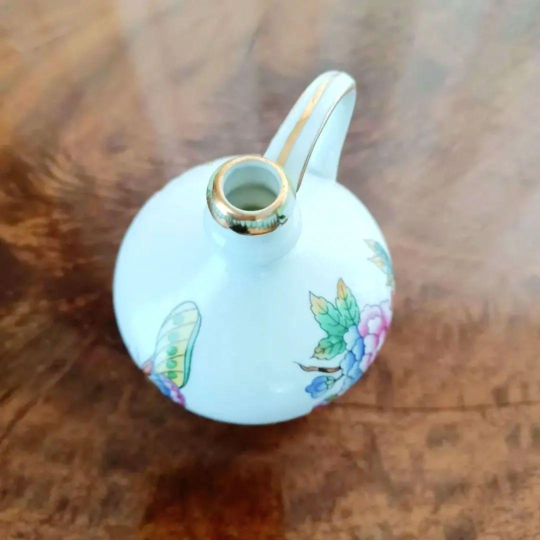 アンティークヘレンド ヴィクトリア・ブーケ装飾 小型水差し レア品