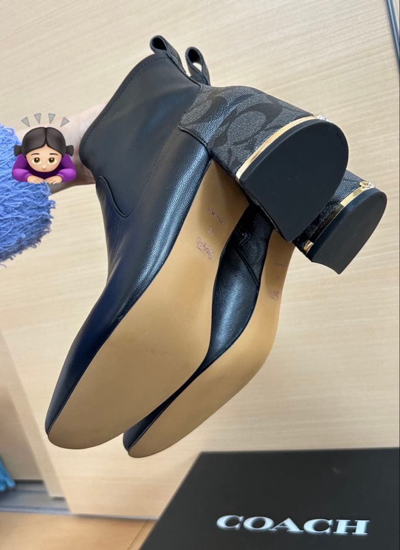 新品COACH ショートブーツ 23cm