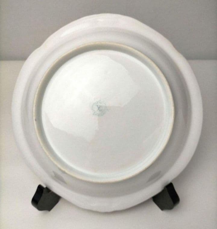 高級RC刻印★レア★美品「オールドノリタケ 金彩点盛り花絵 皿