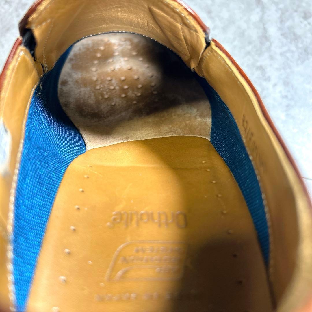 極美品【REGAL】12AL/リーガル ローファー/エアローテーション/革靴/茶