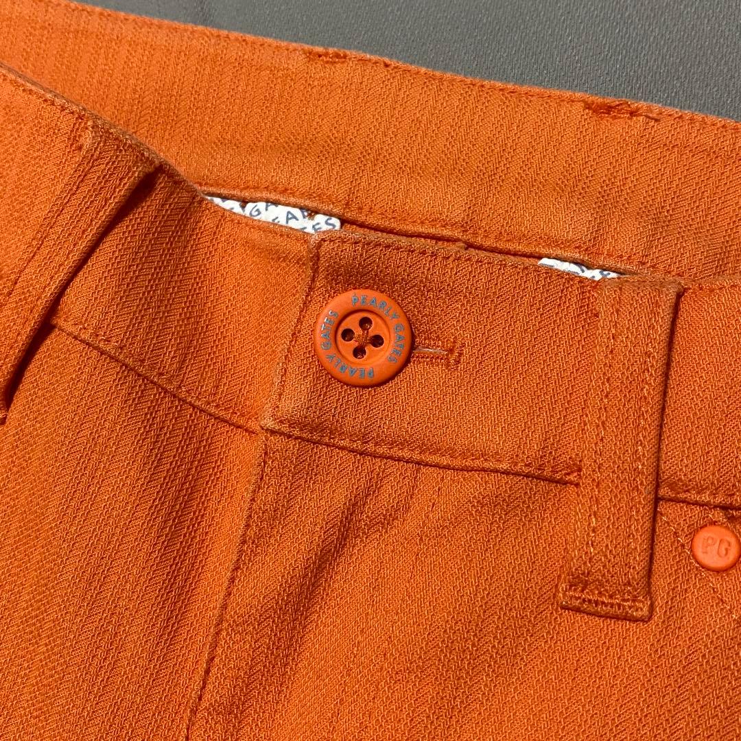 パーリーゲイツPG パワフルコットンストレッチドビーストライプロングパンツ S