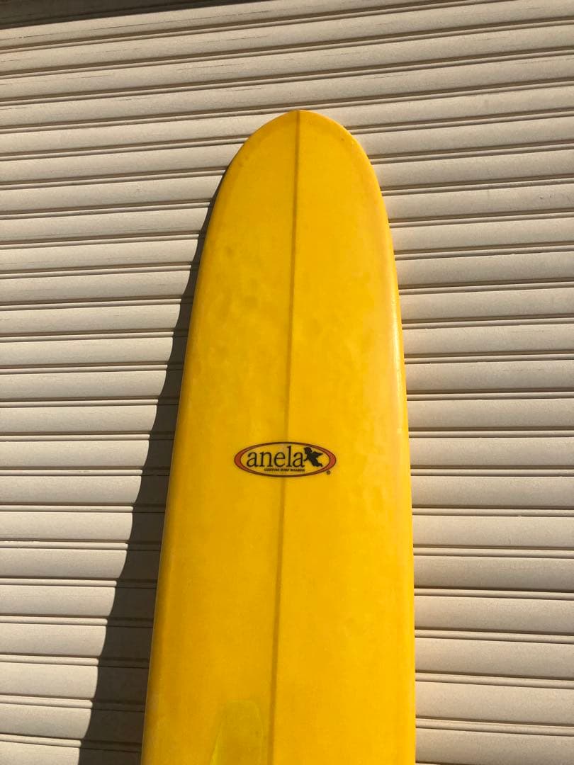 9'2 イエロー ロングボード 修理跡あり
