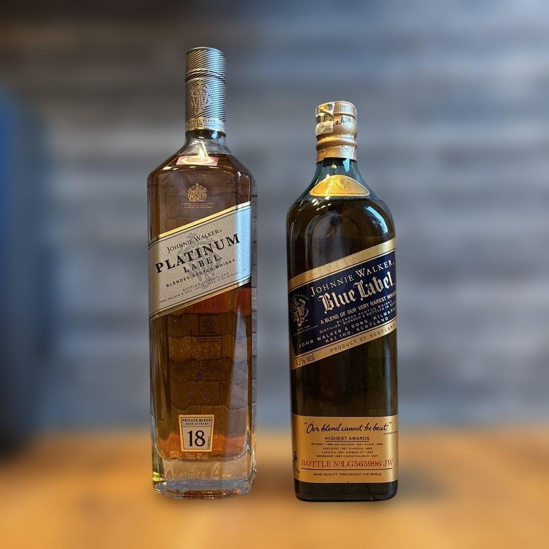 ジョニーウォーカー ブルーラベル&プラチナラベル 2本セット