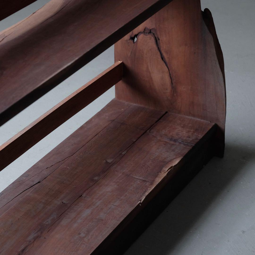 5段木製本棚　収納棚 陳列棚 飾り棚 シェルフ ラック 古家具 古道具 骨董