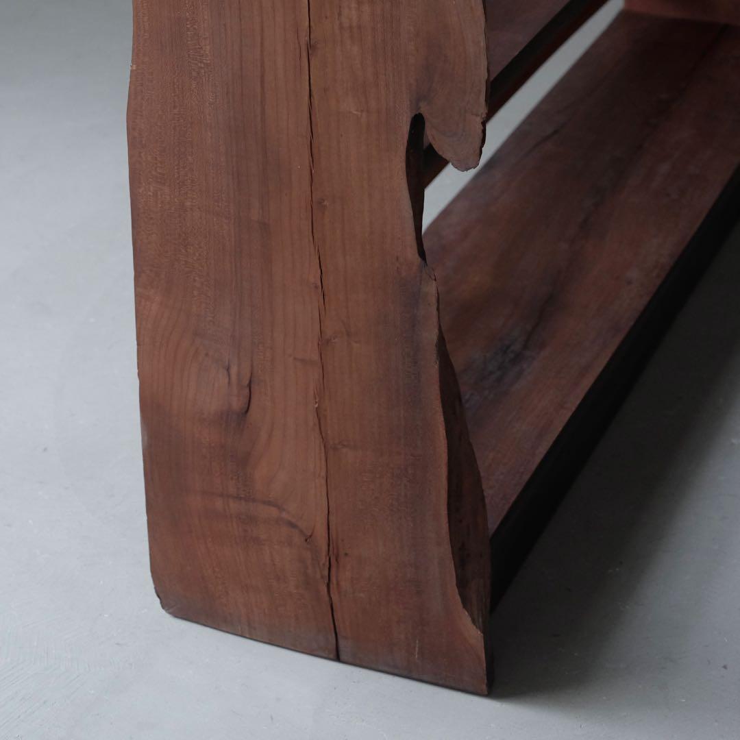 5段木製本棚　収納棚 陳列棚 飾り棚 シェルフ ラック 古家具 古道具 骨董