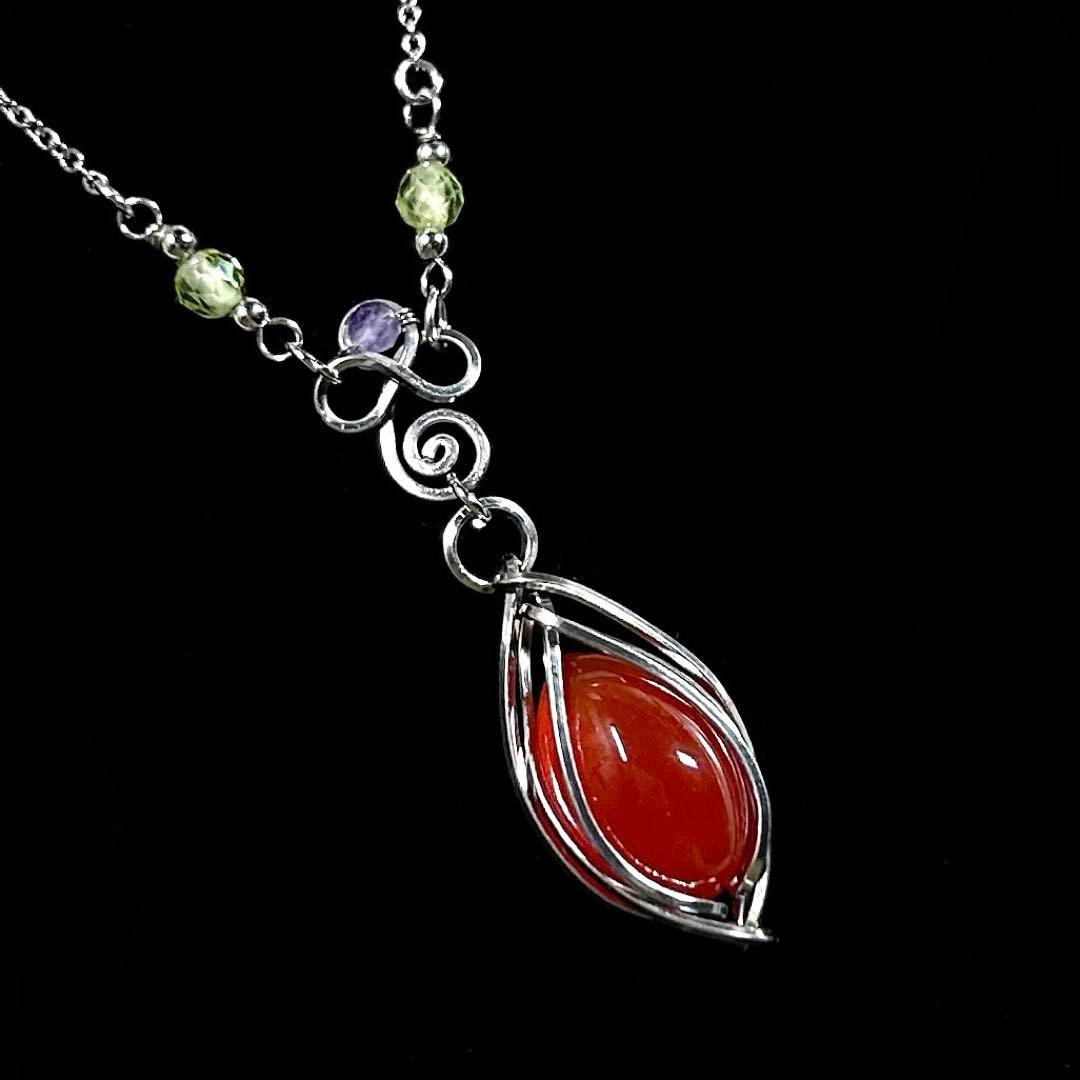 専用ページ☆天然石 グリーン トルマリン原石☆ワイヤーラップ アートジュエリー