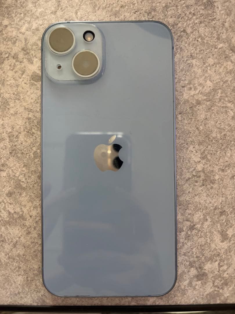 Apple iPhone ブルー 青 本体 Anker充電ケーブル付き