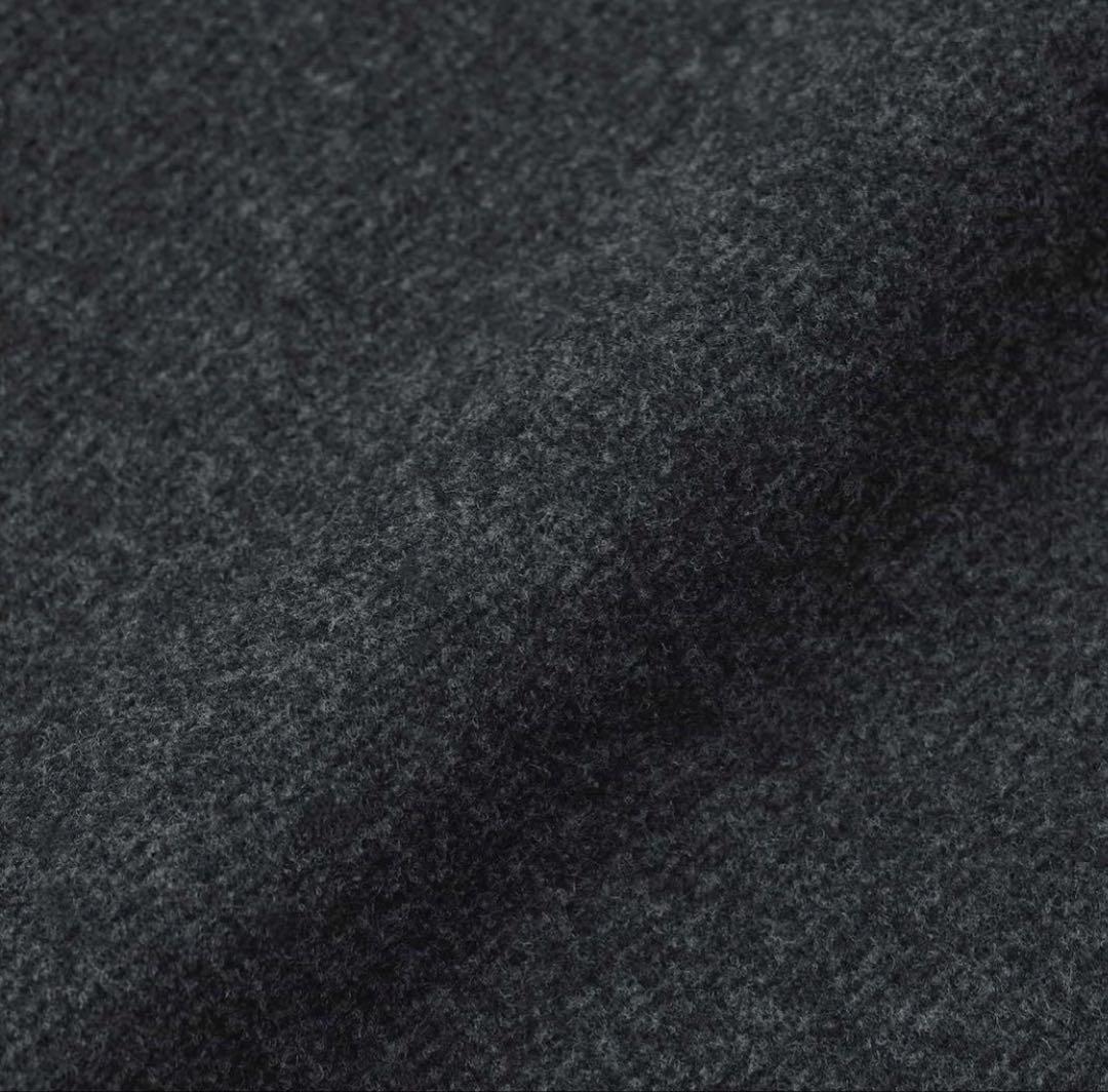 【新品】GU コージーメルトンケープコート M メルトン コート ケープ グレー