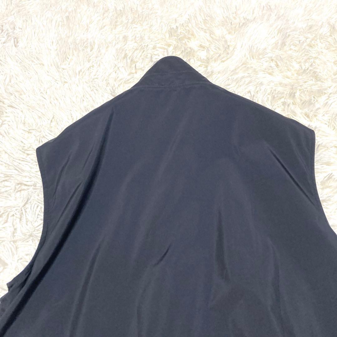 極美品✨【最高傑作 ロロピアーナ】リバーシブルベスト　S 黒　紺　シルク　刻印
