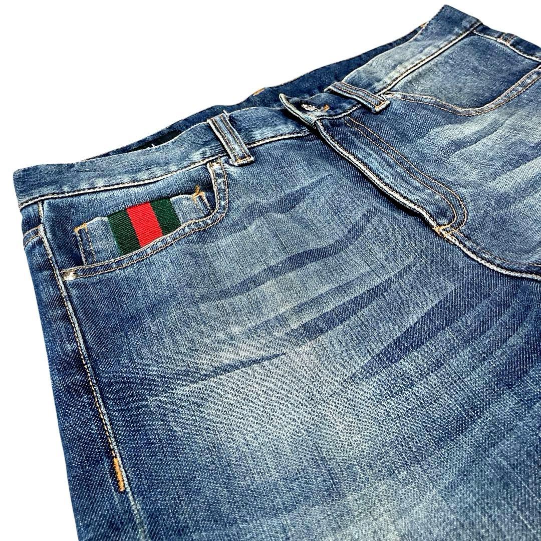 正規品　美品　GUCCI シェリーライン ストレッチデニム　イタリア製 38