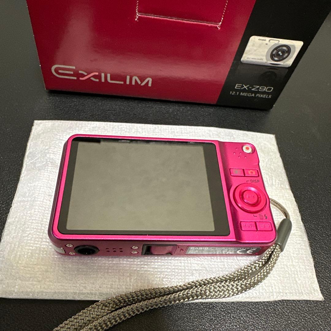 美品　カシオ CASIO EXILIM EX-Z90 ピンク　動作品　付属品有り