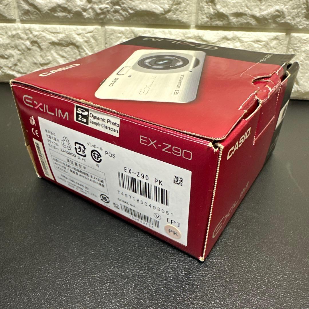 美品　カシオ CASIO EXILIM EX-Z90 ピンク　動作品　付属品有り