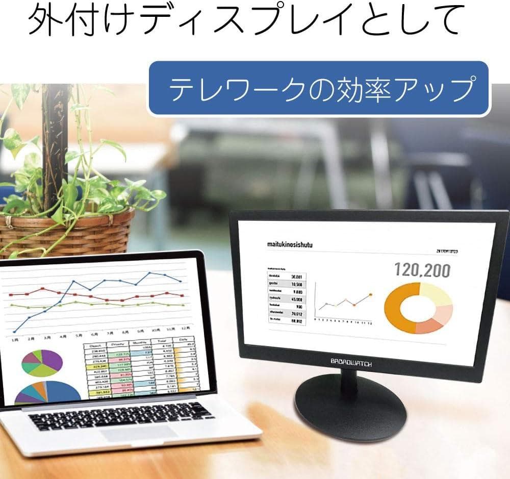 商品高解像度15.6インチ液晶ディスプレイ フルHD HDMI VGA 対応