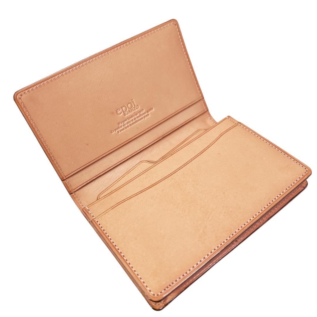 クロコダイル ビジネス用 名刺入れ epoi GANZO ピンク　わに革