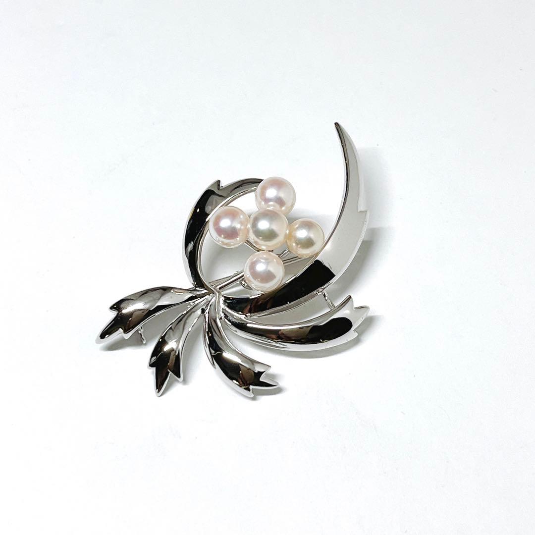極美品✨MIKIMOTO ミキモト パール　ブローチ　コサージュ　 花