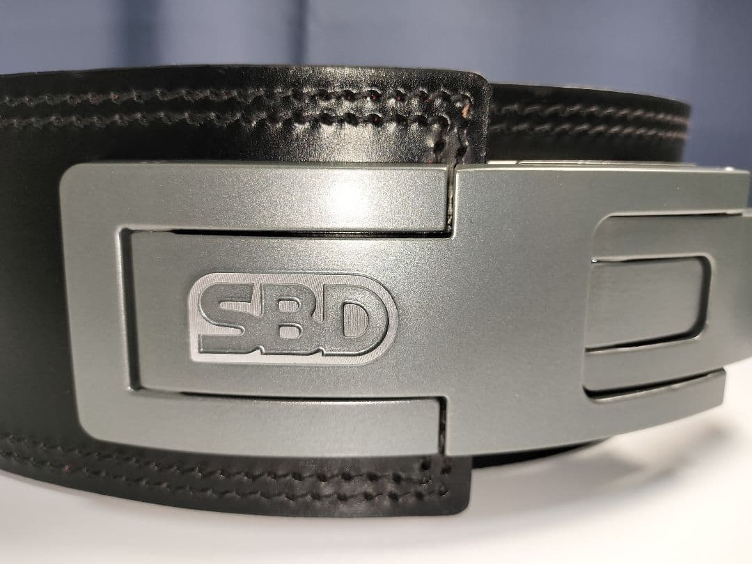 13mm【M】極美品 SBD パワーベルト ブラック/レッド パワーリフティング