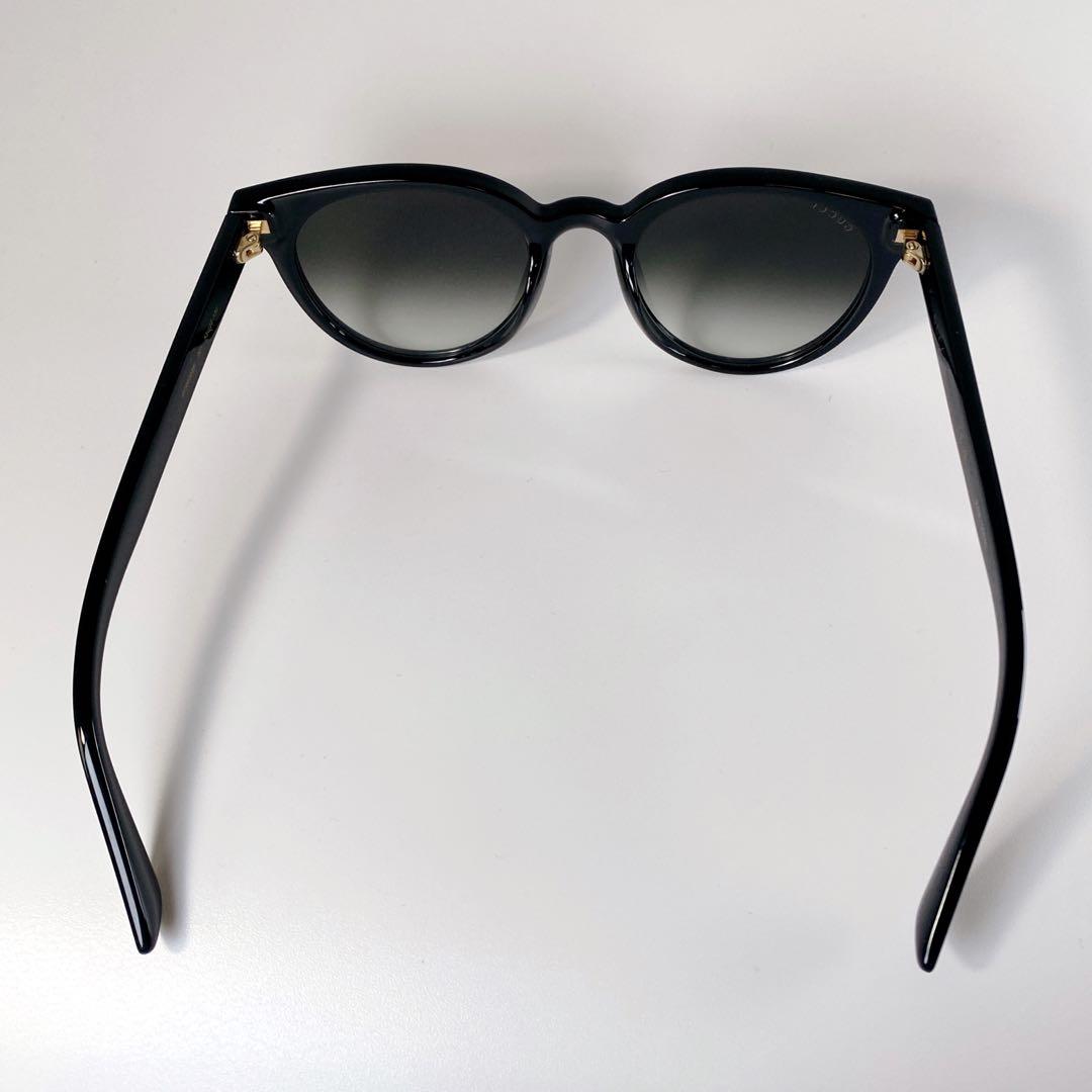 【美品】 GUCCI GG0638SK 001 ブラック×ゴールドサングラス