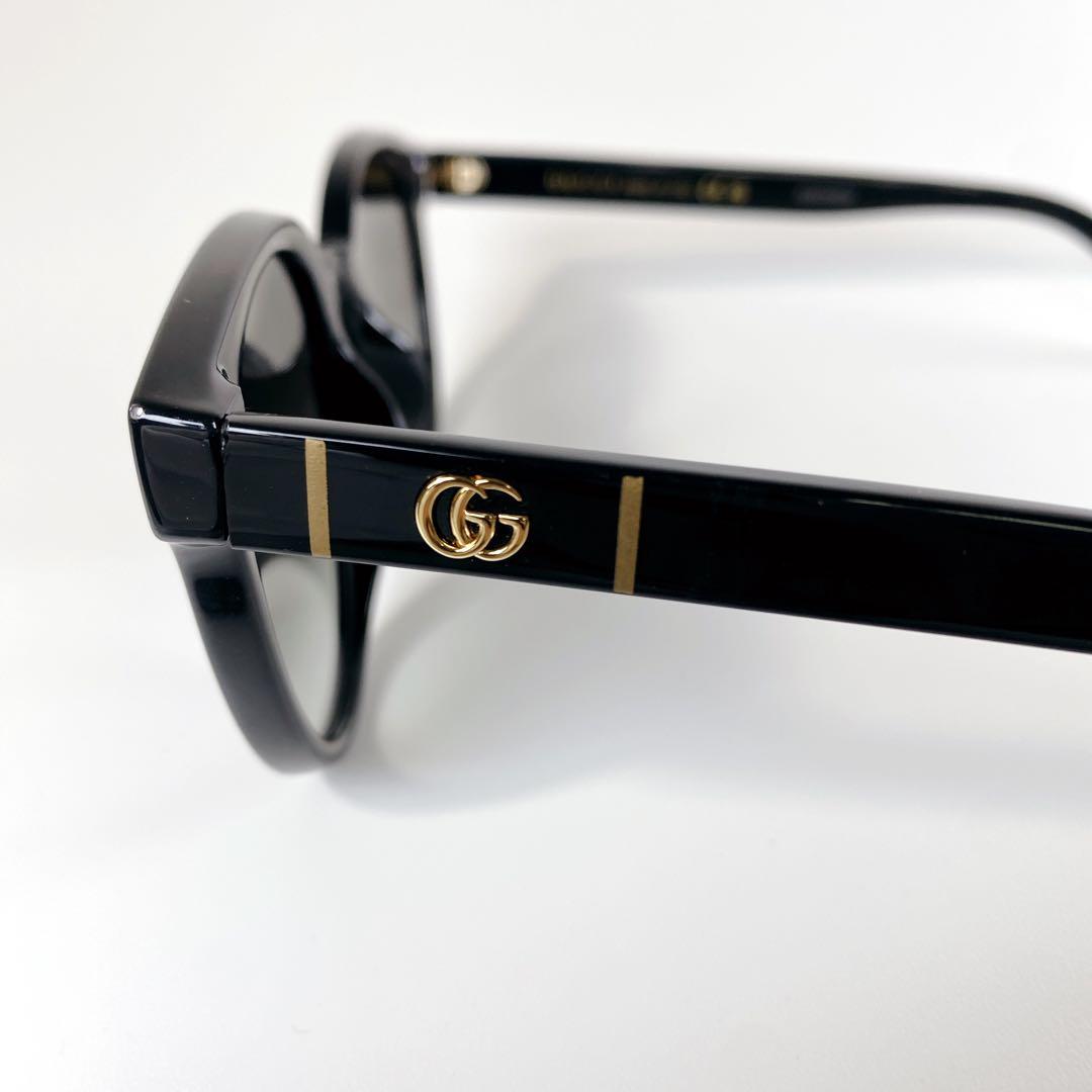 【美品】 GUCCI GG0638SK 001 ブラック×ゴールドサングラス