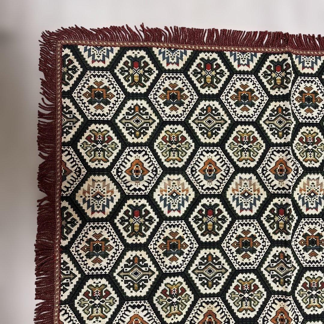 ヴィンテージ　絨毯　ラグ　レトロ