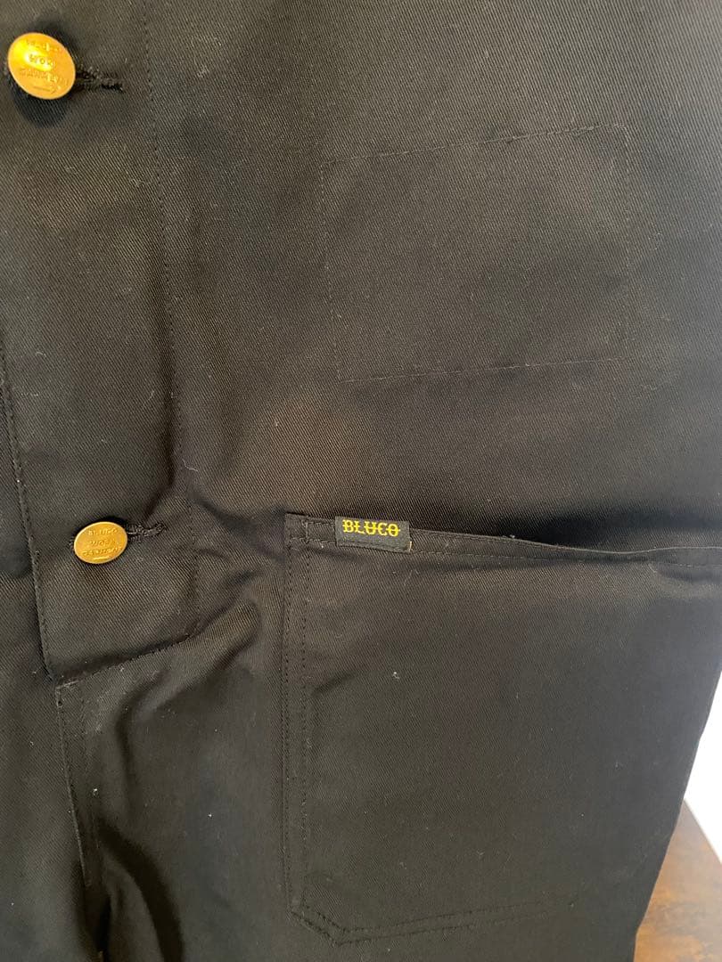 bluco ブルコ　オーバーオール　Lサイズ　ブラック
