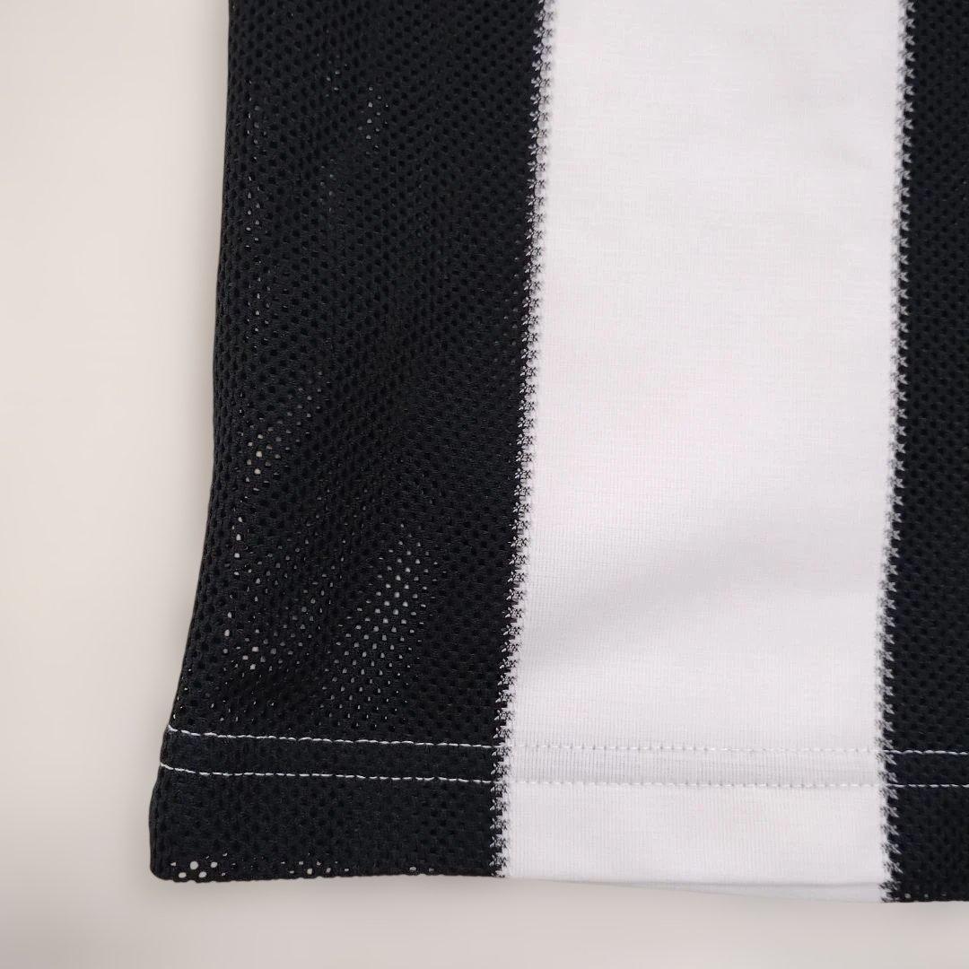 90s adidas ストライプメッシュシャツ