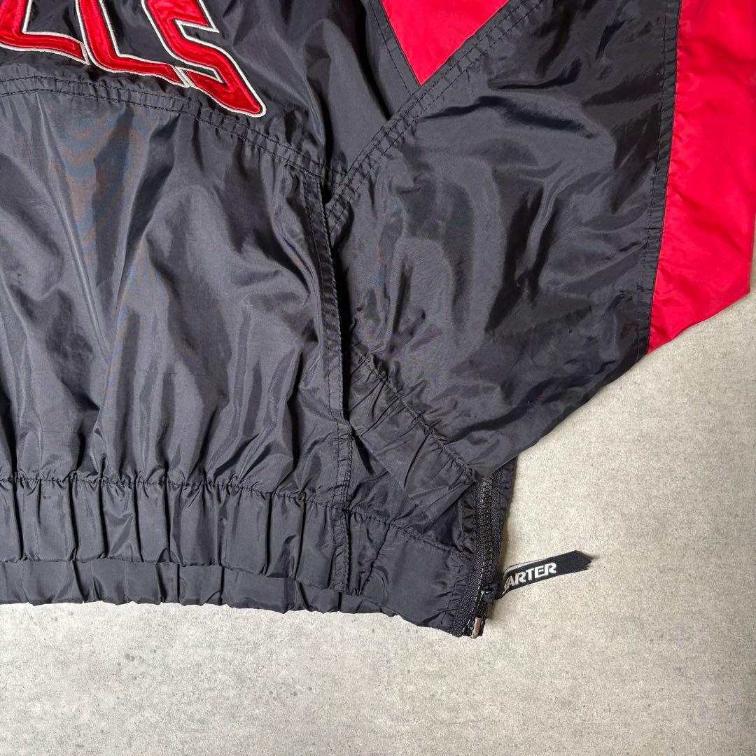 STARTER　ナイロンジャケット　90s　NBA　シカゴ・ブルズ　ハーフジップ