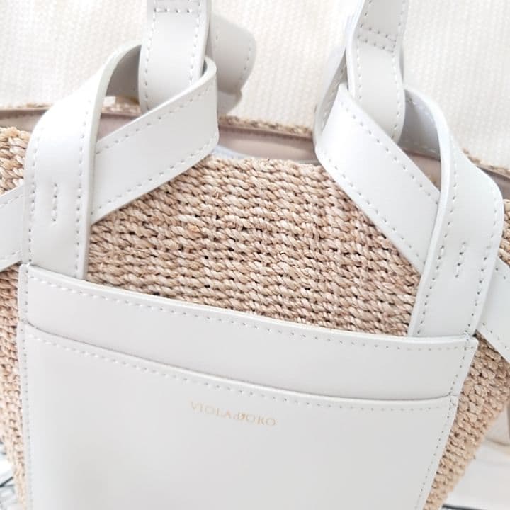 VIOLAd'ORO かごバッグ ホワイト 未使用