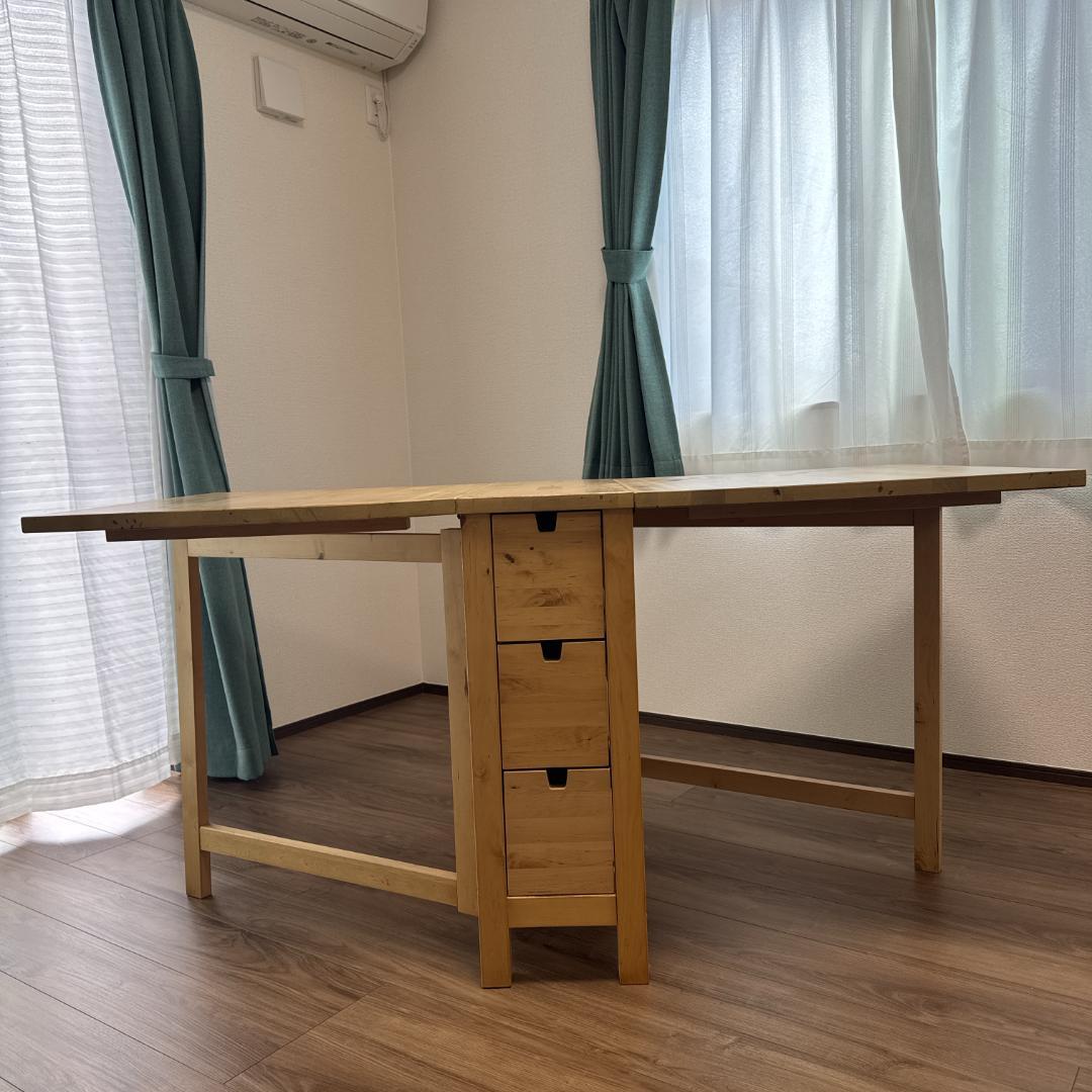 melo 様IKEA NORDEN ノールデン 折り畳み ダイニングテーブル