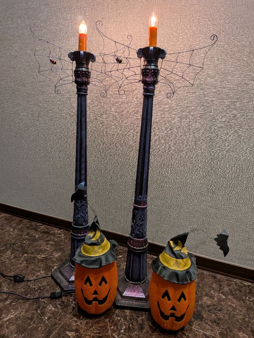 ハロウィンランプ ジャック・オー・ランタン 2個セット