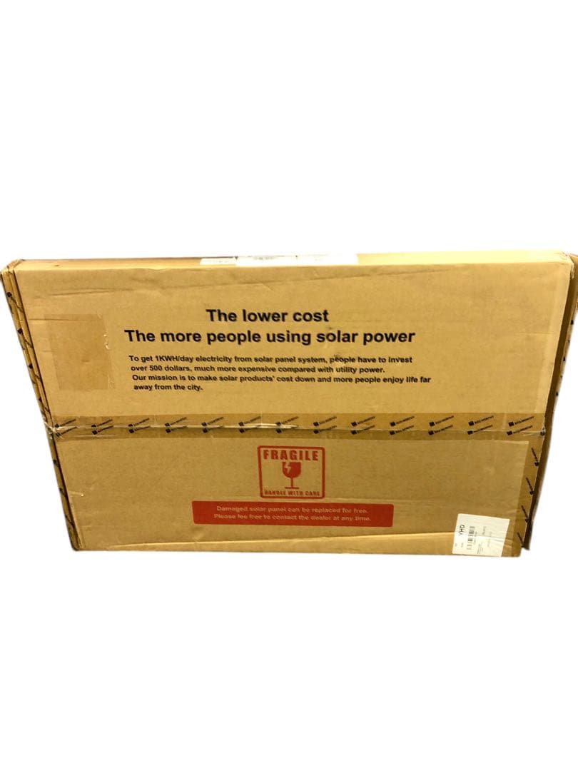 【開封済・未使用】ECO-WORTHY ソーラーパネル　100W　太陽光チャージ