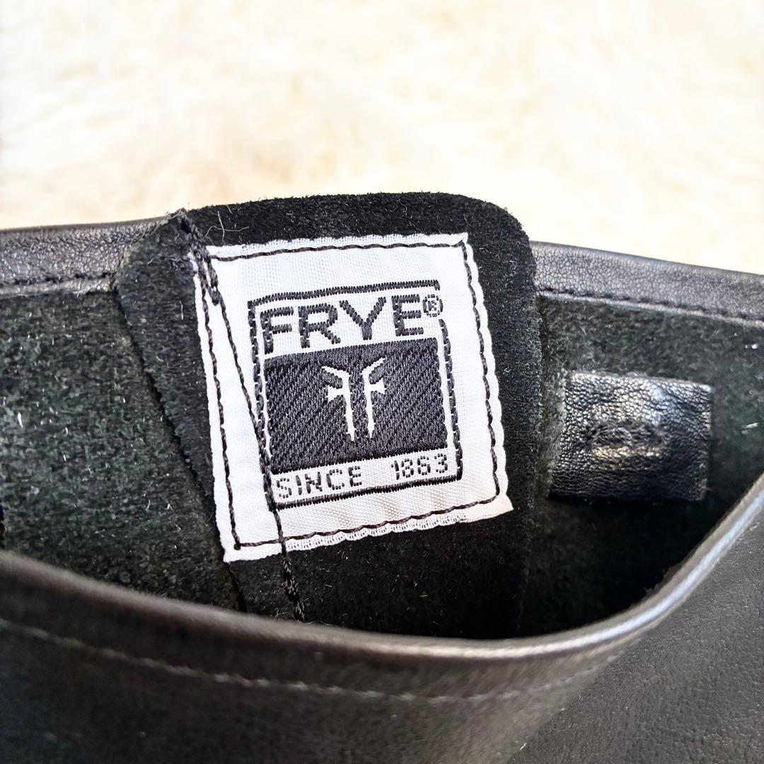 FRYEエンジニアブーツ バックル ブラック ベルト ギミック レザー 25㎝