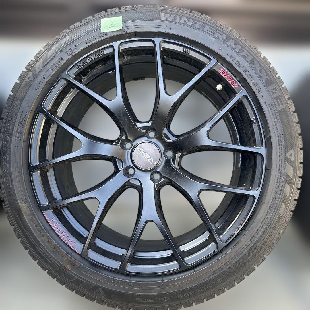RAYS ホムラ20インチアルミとDUNLOP スタッドレスタイヤ　4本セット