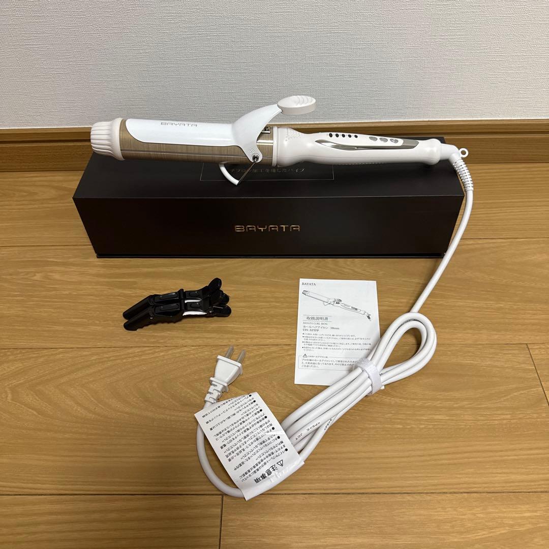 BAYATA コテ 38MM ヘアアイロン カールアイロン