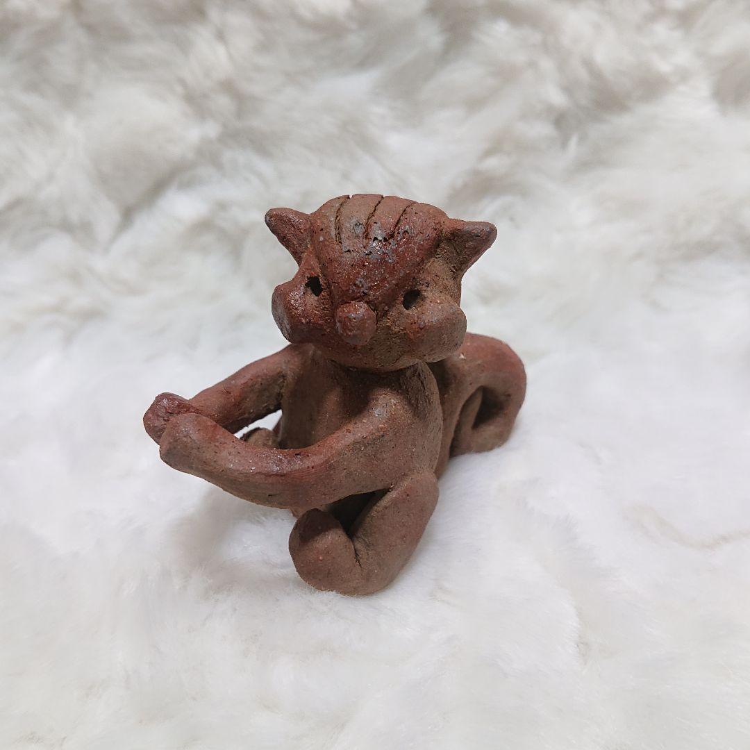 【2461】抱っこリス…備前焼