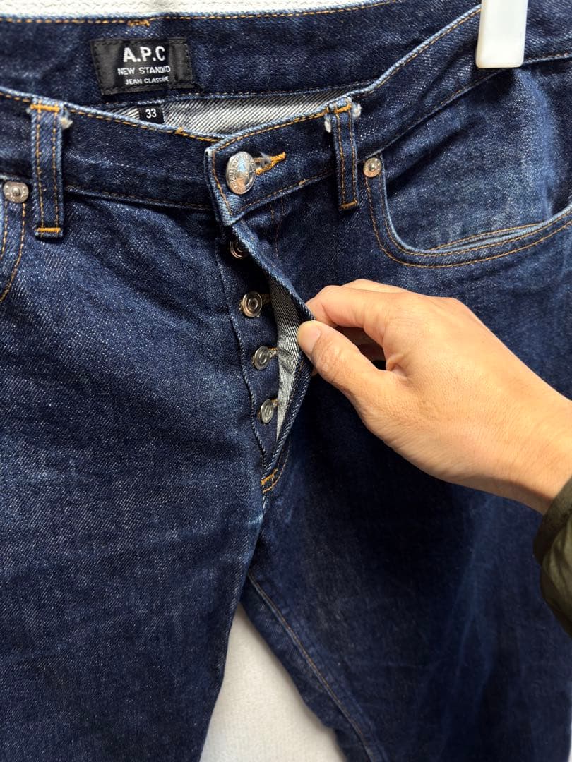 A.P.C. New Standard サイズ33 赤耳セルビッチ 濃紺
