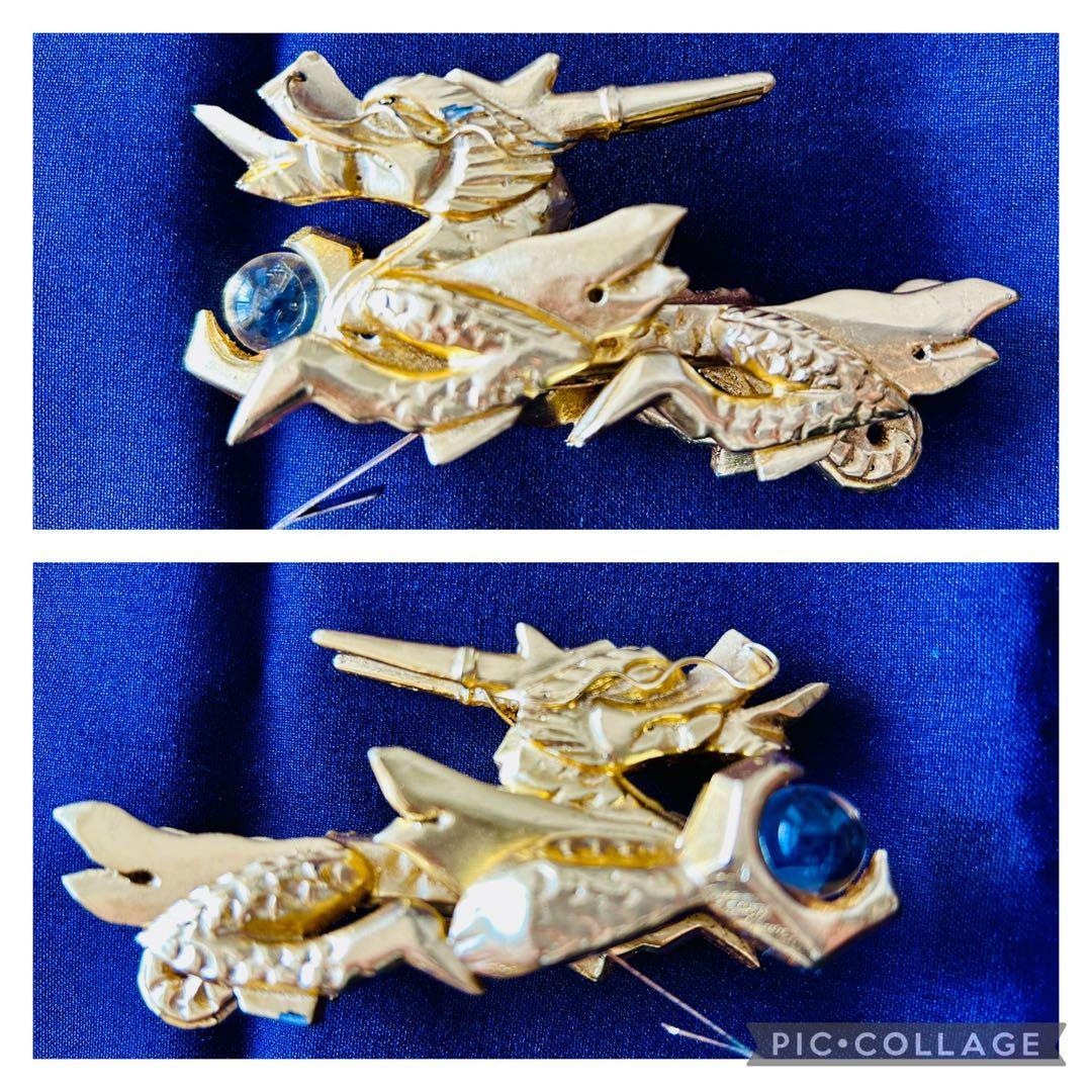 【美品】五月人形　12号　平安武久作　兜飾り　金　ゴールド