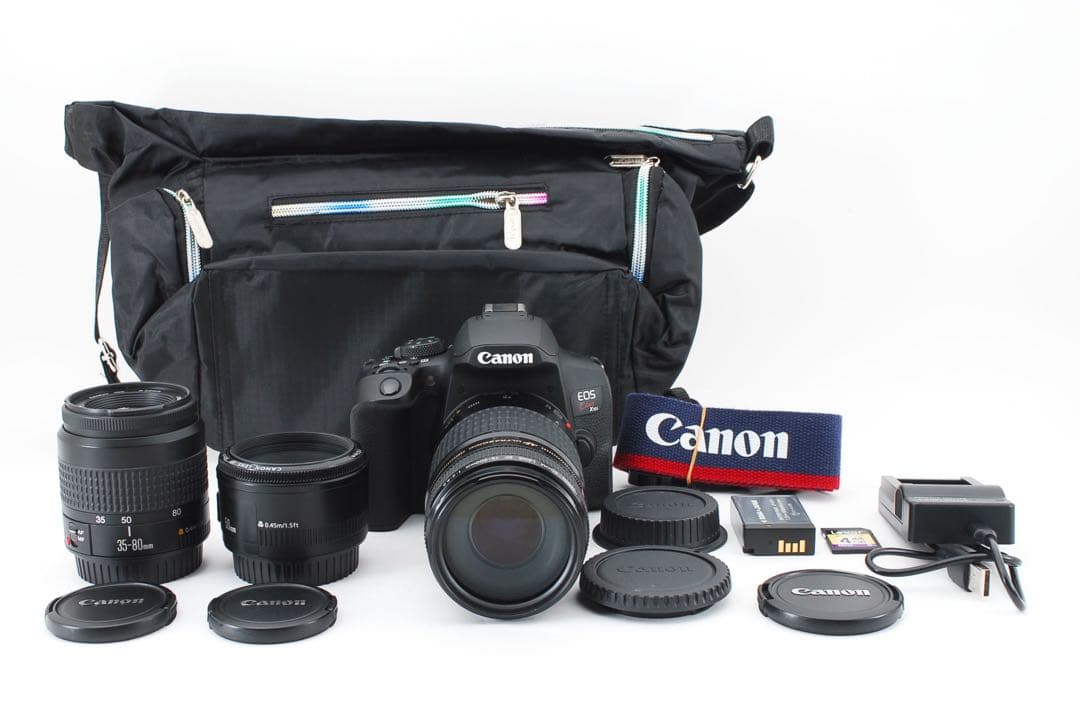 保証付　最新機種　canon kiss x10i標準&望遠ダブルレンズセット