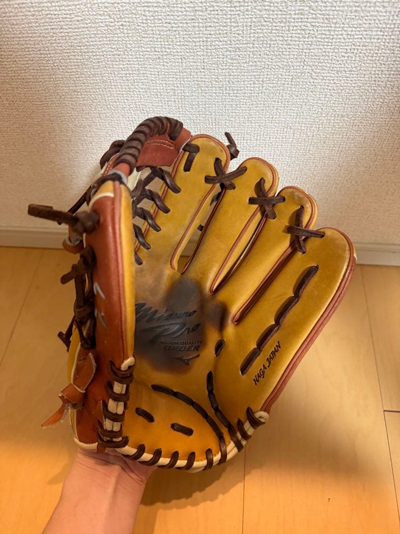 ダイバーシティブルー　ミズノ　ミズノプロ　軟式オーダー　外野手用　高橋由伸モデル