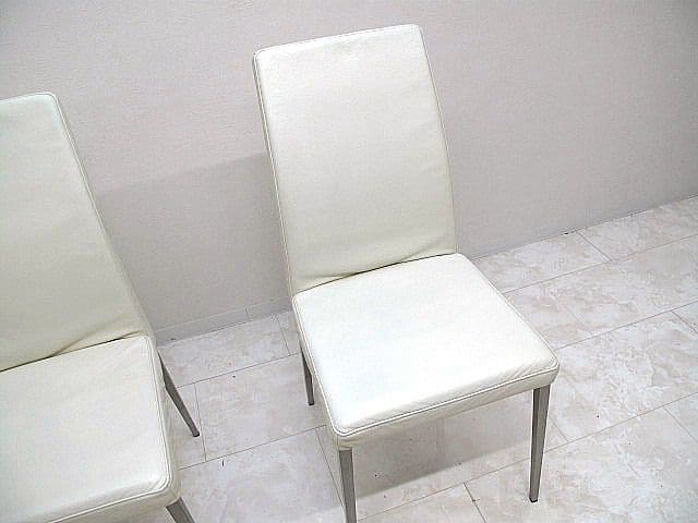 ボーコンセプト 「ニコチェア」　レザーチェア 2脚セット　　ダイニングチェア
