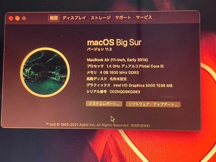 スマホ・タブレット・パソコン APPLE MacBook Air MACBOOK AIR MMGF2J/A