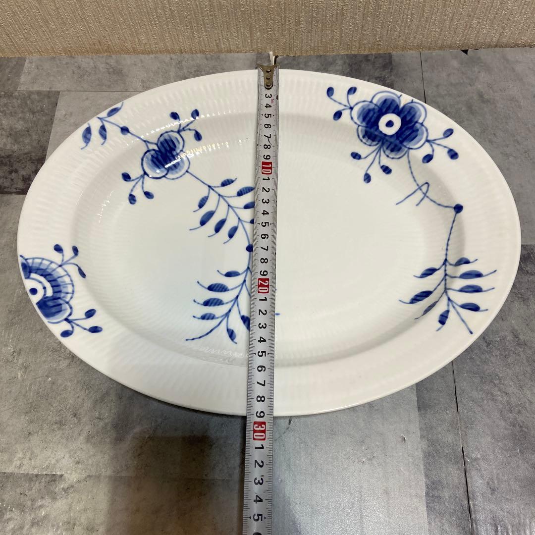 ロイヤルコペンハーゲン⭐️ブルーフルーテッド メガ オーバルディッシュ