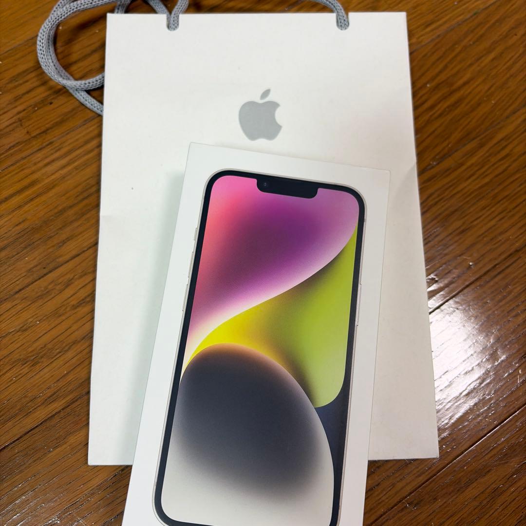 【美品】Apple iPhone 14スターライト 本体 128G