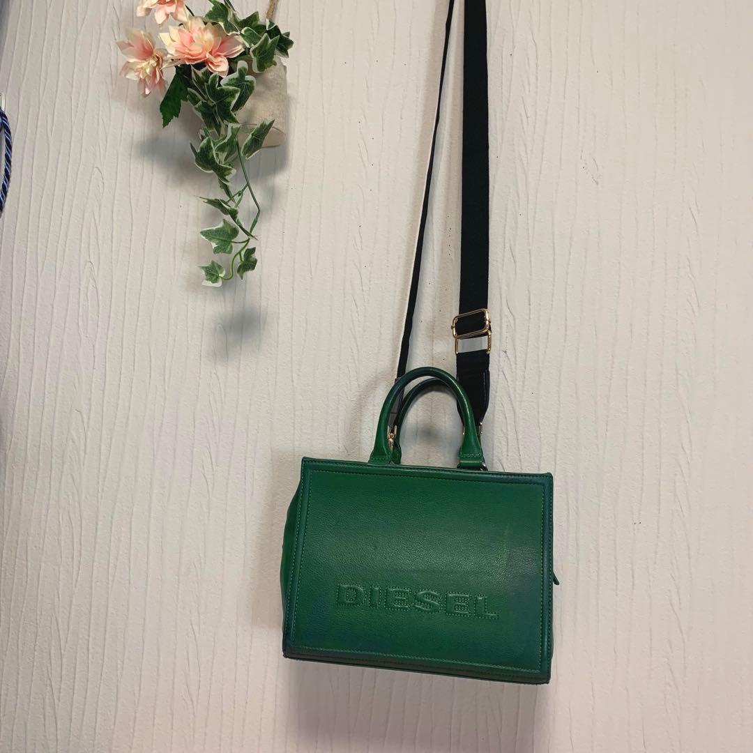 専用♡G40.DIESEL◆レザー：本革/エンボスロゴ◆ショルダーバッグ/ハンド